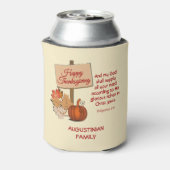 Mijn God zal leveren | HAPPY THANKSGIVING Blikjeskoeler (Blikje Achterkant)