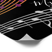 MIJN GOD ZITT OVER MIJ | Zephaniah 3:17 | Muziek Poster (Hoek)