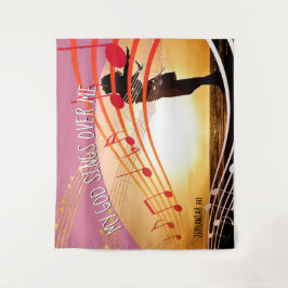 MIJN GOD ZITTEN OVER ME Christelijke kerk Wandkleed