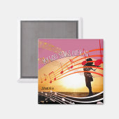 MIJN GOD ZITTEN OVER MIJ Christelijk Magneet (Voorkant / Achterkant)