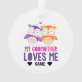 Mijn Godmoeder houdt van me. Ornament (voorkant)