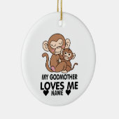 Mijn godmoeder houdt van mij keramisch ornament (Rechts)