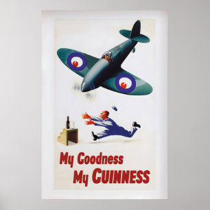 Mijn Goedheid Mijn Guinness door John Gilroy  Vint Poster