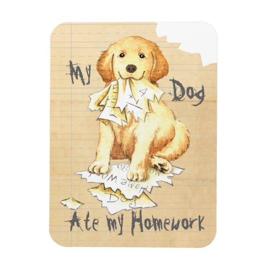 Mijn Golden Ate Mijn thuiswerk Magneet (Verticaal)