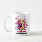 Mijn Golden Retriever is mijn Valentijn Schattige  Koffiemok (Links)