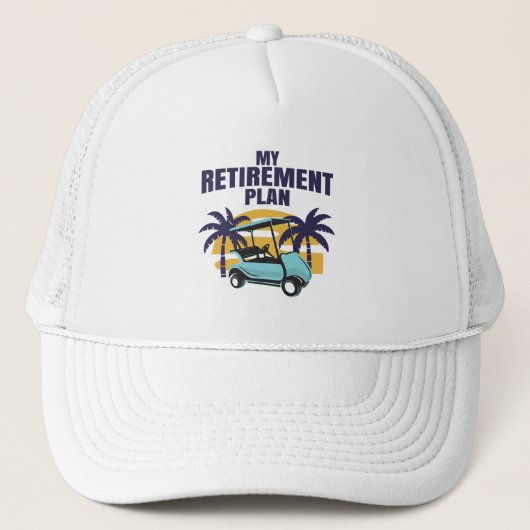 Mijn golfpensioenplan trucker pet (Voorkant)