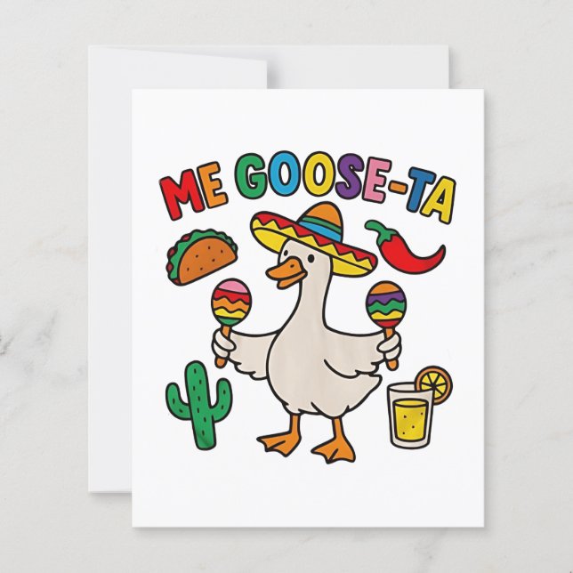 Mijn Goose-Ta Grappige Mexicaanse Spaanse Gans  (Voorkant)