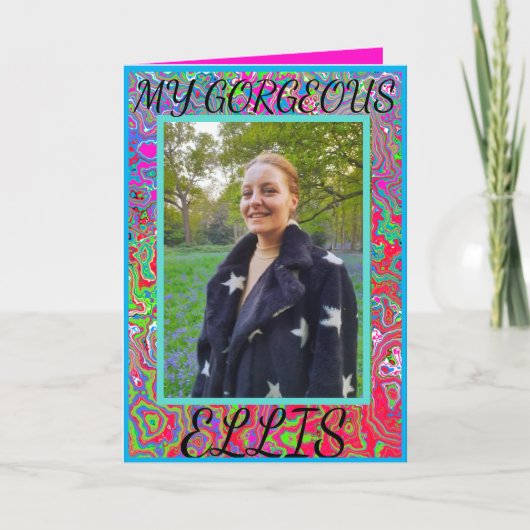 MIJN GORGEEUS SON/DAUGHTER Wenskaart Kaart (Voorkant)