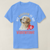 Mijn gouden is mijn Valentijn Hondenliefhebbers T-shirt (Design voorkant)