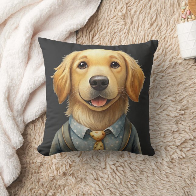 Mijn Gouden Retriever Vriendje Kussen (Deken)