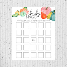 Mijn Gourd. - Baby shower Baby Bingo Game
