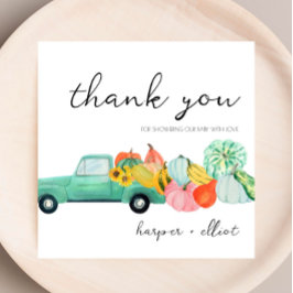 Mijn Gourd. - Baby shower Hartelijk dank Bedankkaart