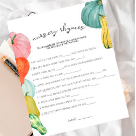 Mijn Gourd. - Baby shower Nursery Rhymes Game