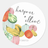 Mijn Gourd. - Baby shower voor meervoudig gebruik Ronde Sticker (Voorkant)