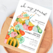 Mijn Gourd. - Uitnodiging tot Baby shower