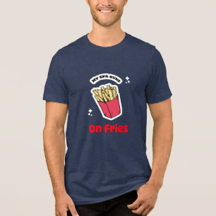 Mijn GPA loopt op frietschool lunchpauze t-shirt