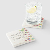 Mijn Grace is voldoende Stenen Onderzetter (Zijkant)