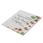 Mijn Grace is voldoende Tegeltje (Zijkant)