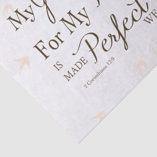 Mijn Grace is voldoende Tissuepapier (Detail)