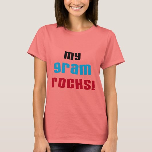 Mijn Gram Rocks T-shirts en geschenken (Voorkant)