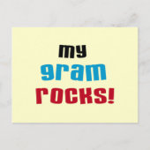 Mijn Gram Rocks T-shirts en geschenken Briefkaart (Voorkant)
