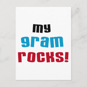 Mijn Gram Rocks T-shirts en geschenken Briefkaart