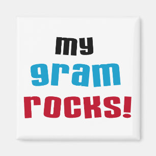 Mijn Gram Rocks T-shirts en geschenken Magneet