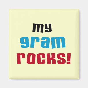 Mijn Gram Rocks T-shirts en geschenken Magneet