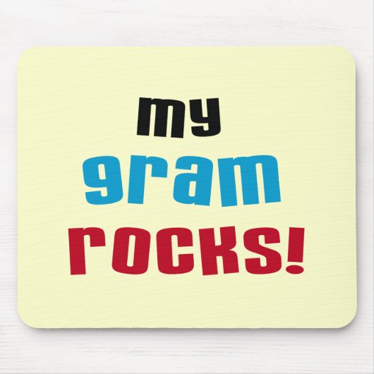 Mijn Gram Rocks T-shirts en geschenken Muismat (Voorkant)