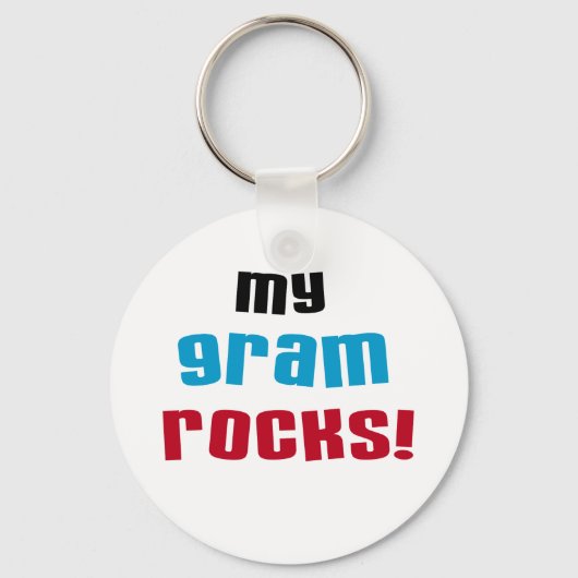 Mijn Gram Rocks T-shirts en geschenken Sleutelhanger (Voorkant)