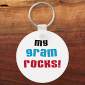 Mijn Gram Rocks T-shirts en geschenken Sleutelhanger (Voorkant)