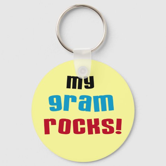 Mijn Gram Rocks T-shirts en geschenken Sleutelhanger (Voorkant)