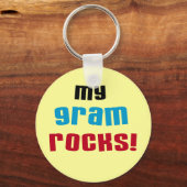 Mijn Gram Rocks T-shirts en geschenken Sleutelhanger (Voorkant)