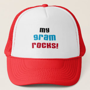 Mijn Gram Rocks T-shirts en geschenken Trucker Pet
