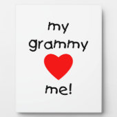 mijn gramma houdt van me fotoplaat (Voorkant)
