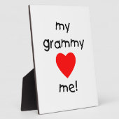mijn gramma houdt van me fotoplaat (Zijkant)