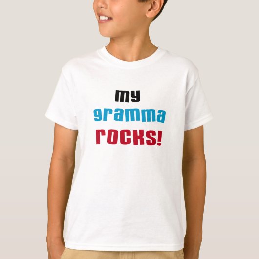 Mijn Gramma Rocks T-shirts en geschenken (Voorkant)