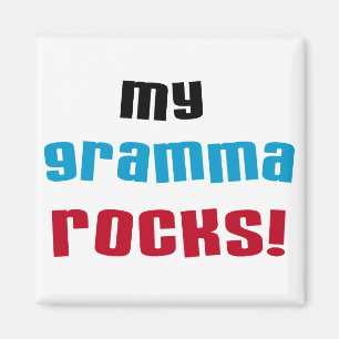 Mijn Gramma Rocks T-shirts en geschenken Magneet
