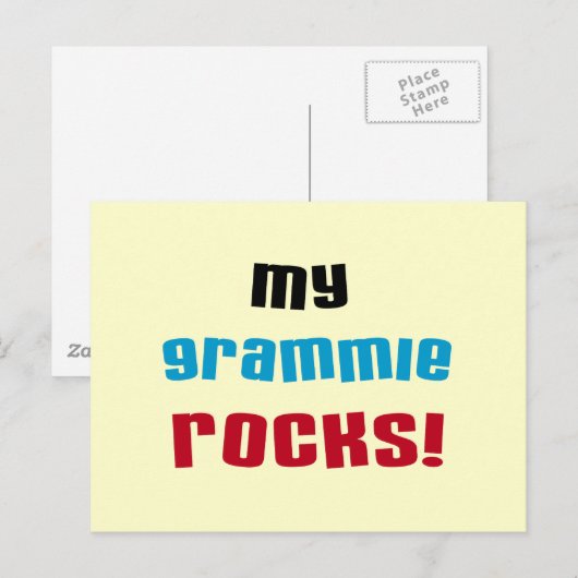 Mijn Grammie Rocks T shirten en cadeaus Briefkaart (Voorkant / Achterkant)