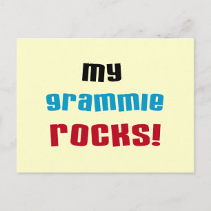 Mijn Grammie Rocks T shirten en cadeaus Briefkaart