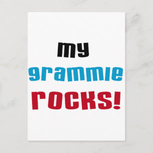 Mijn Grammie Rocks T shirten en cadeaus Briefkaart