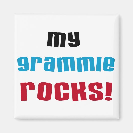 Mijn Grammie Rocks T shirten en cadeaus Magneet (Voorkant)