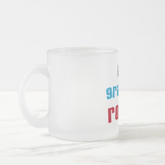 Mijn Grammie Rocks T shirten en cadeaus Matglas Koffiemok (Links)