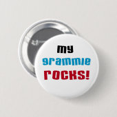 Mijn Grammie Rocks T shirten en cadeaus Ronde Button 5,7 Cm (Voorkant /achterkant)