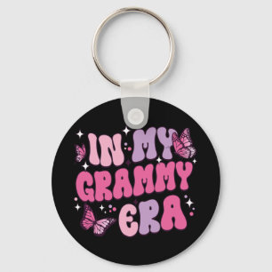 Mijn Grammy Era Grappige Vlinder Groovy Retro Moed Sleutelhanger