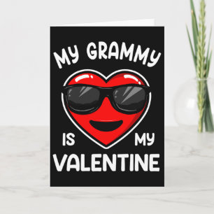 Mijn Grammy is mijn Valentijnshart Sungles Jongen Kaart