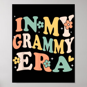Mijn Grammy-tijdperk Funny Sarcasme Groovy Retro M Poster
