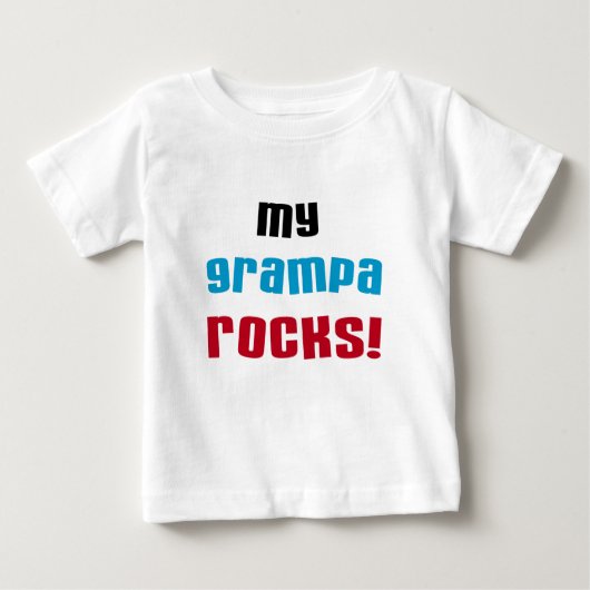 Mijn Grampa Rocks T shirten en geschenken (Voorkant)