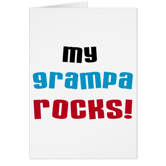 Mijn Grampa Rocks T shirten en geschenken (Voorkant)