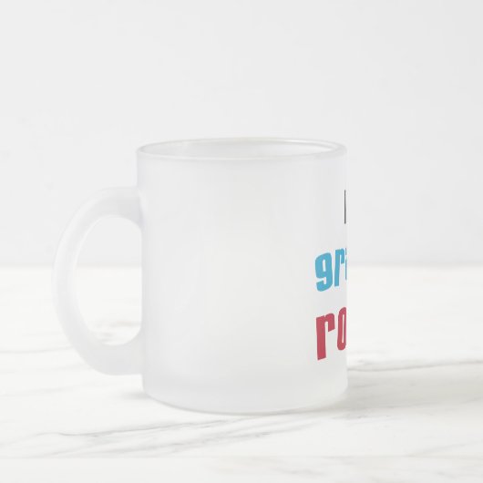 Mijn Grampa Rocks T shirten en geschenken Matglas Koffiemok (Links)